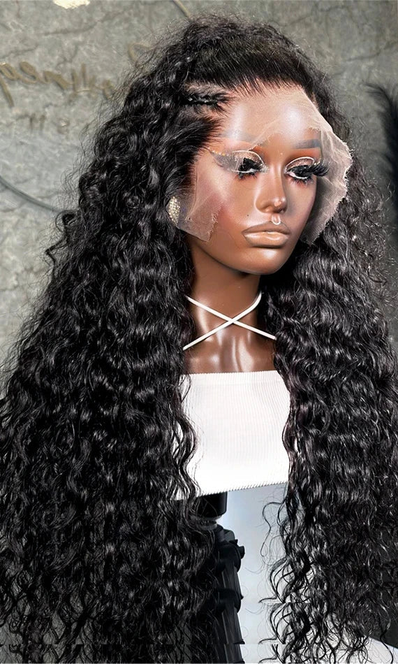 Premium 26+ Inch Deep Wave Lace Front Wig – Hair, Lace Closure & Front Options