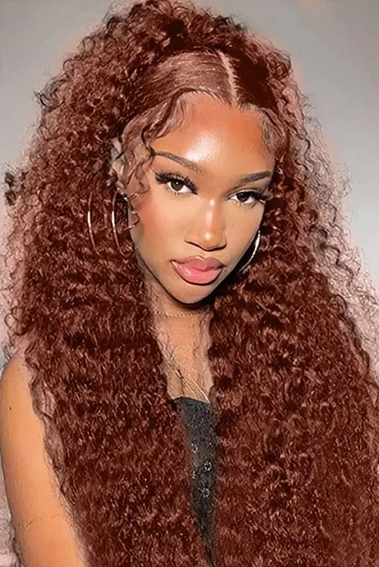 Premium Curly Lace Front Wig – 100% Hair, Transparent Swiss Lace
