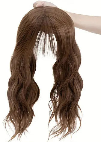 22-Inch Wavy Clip-In Hair Extensions – High-Temperature Fiber, 10 Color Options, Lightweight & Natural Look
