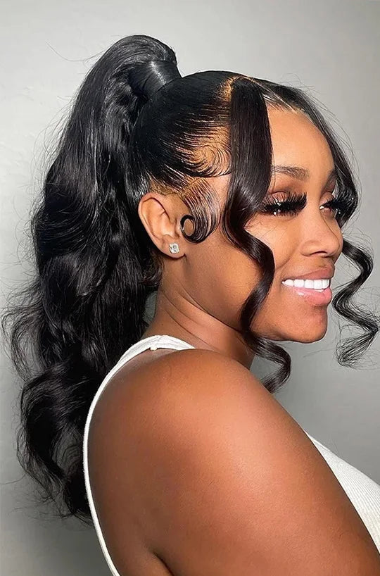 Body Wave 360 Lace Frontal Wig – 13x6 Transparent Lace, 26+ Inch, Pre-Plucked Hairline with Baby Hair, 180% Density