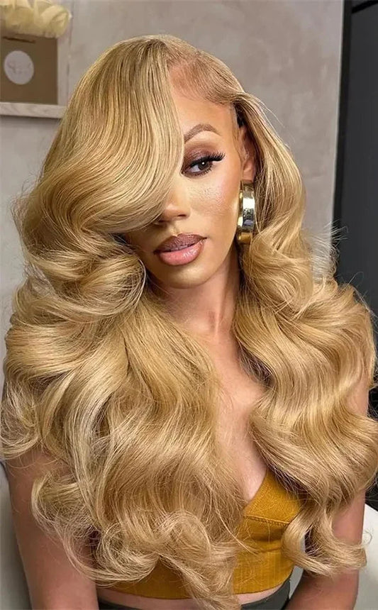 Body Wave Lace Front Wig – Transparent Lace, Swiss Lace, Average Cap Size, Chemical-Free, Darker Dye Colors Only