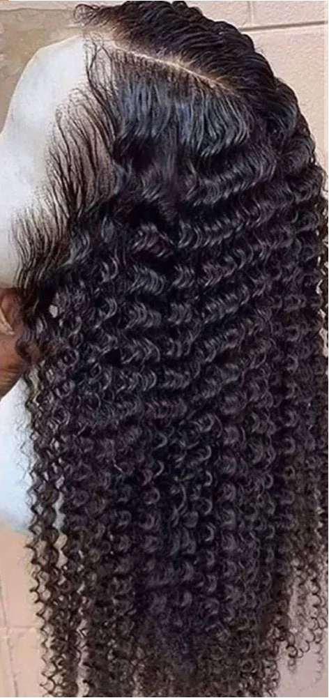 Kinky Curly Synthetic Lace Wig – Light Brown T-Part Glueless Wig with Pre-Plucked Hairline, Affordable & Natural Look