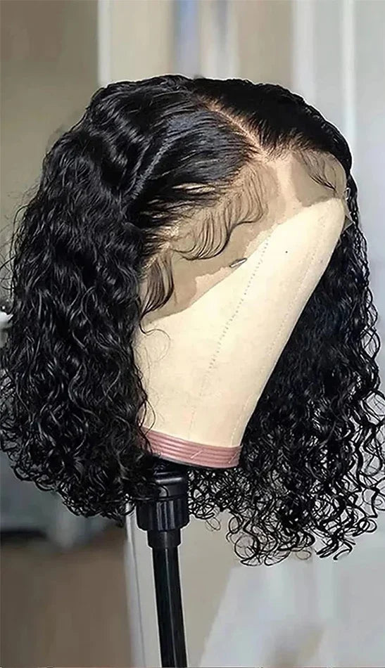 Remy Vietnamese Deep Wave Lace Front Wig – 4-16 Inch, 13x4 Lace, Transparent Swiss Lace