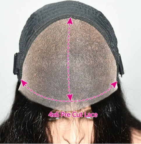 26+ Inch Straight Human Hair Wig – Transparent Lace Front & Lace Closure Options