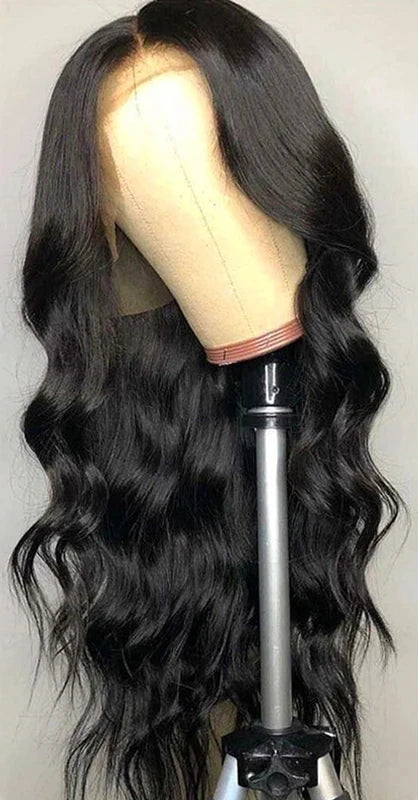 Long Body Wave Lace Front Wig – 26+ Inch Hair, Swiss Lace, Transparent Lace Closure