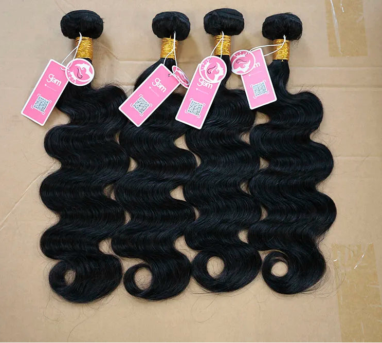 12A Grade Body Wave Human Hair Bundles – 100% Virgin Hair Extensions (12-32 Inches)