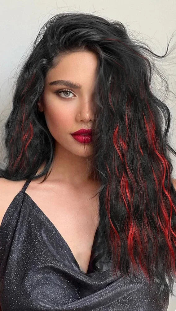 16-Inch 5PCS Natural Wave Clip-In Hair Extensions – Lightweight, Heat-Friendly, Piano Color