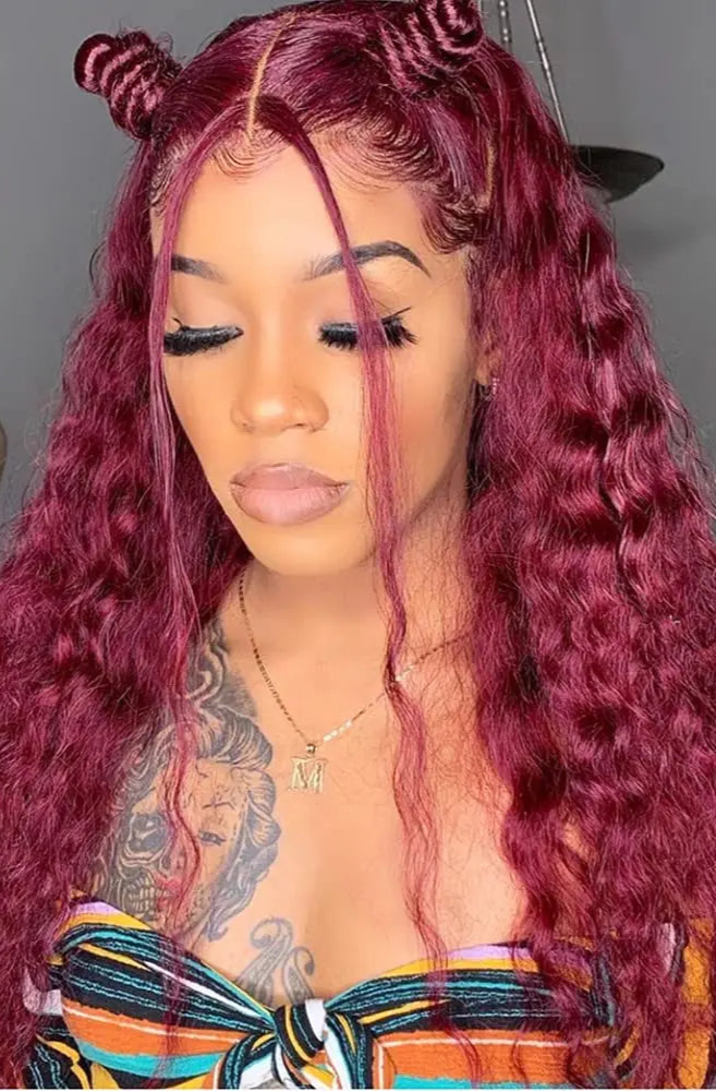 Curly T-Part Glueless Synthetic Lace Wig – Light Brown Lace, Pre-Plucked Hairline, Affordable, Comfortable Fit