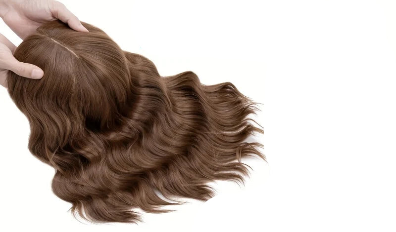 22-Inch Wavy Clip-In Hair Extensions – High-Temperature Fiber, 10 Color Options, Lightweight & Natural Look