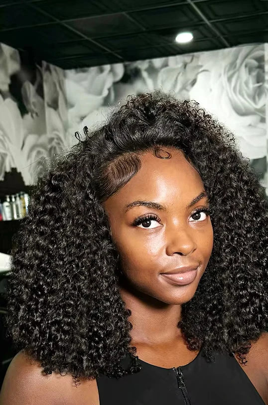 Short Curly Lace Wig – 13x6 HD Transparent Swiss Lace (4-16 Inches)