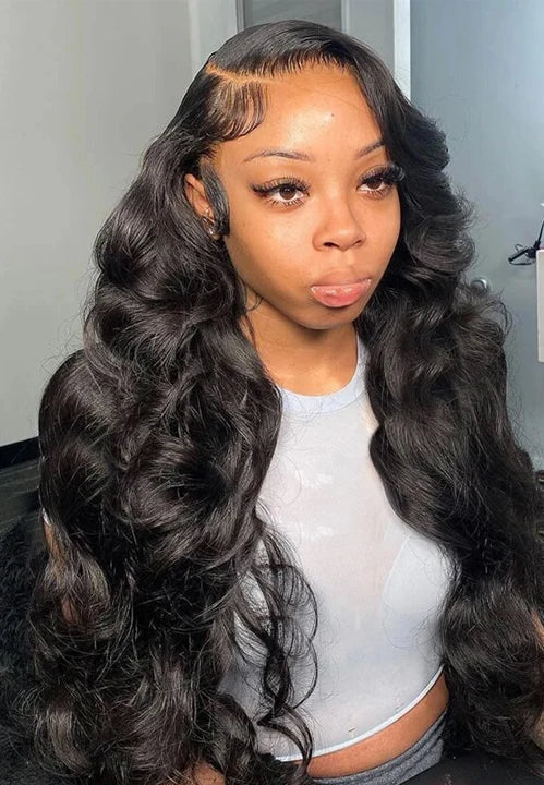 26-Inch Peruvian Body Wave Lace Front Wig – 13x4 & 13x6 Transparent Lace Human Hair Wig