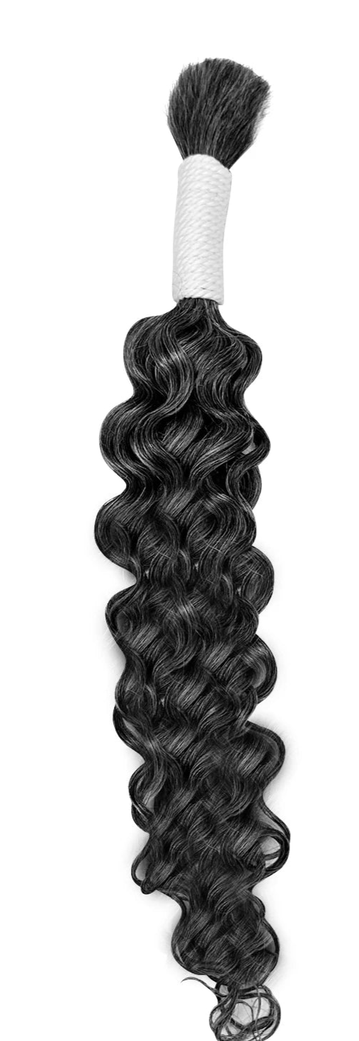 Deep Wave Human Hair Extensions - 100% Virgin Hair, Perm & Dye Ready, Natural Look