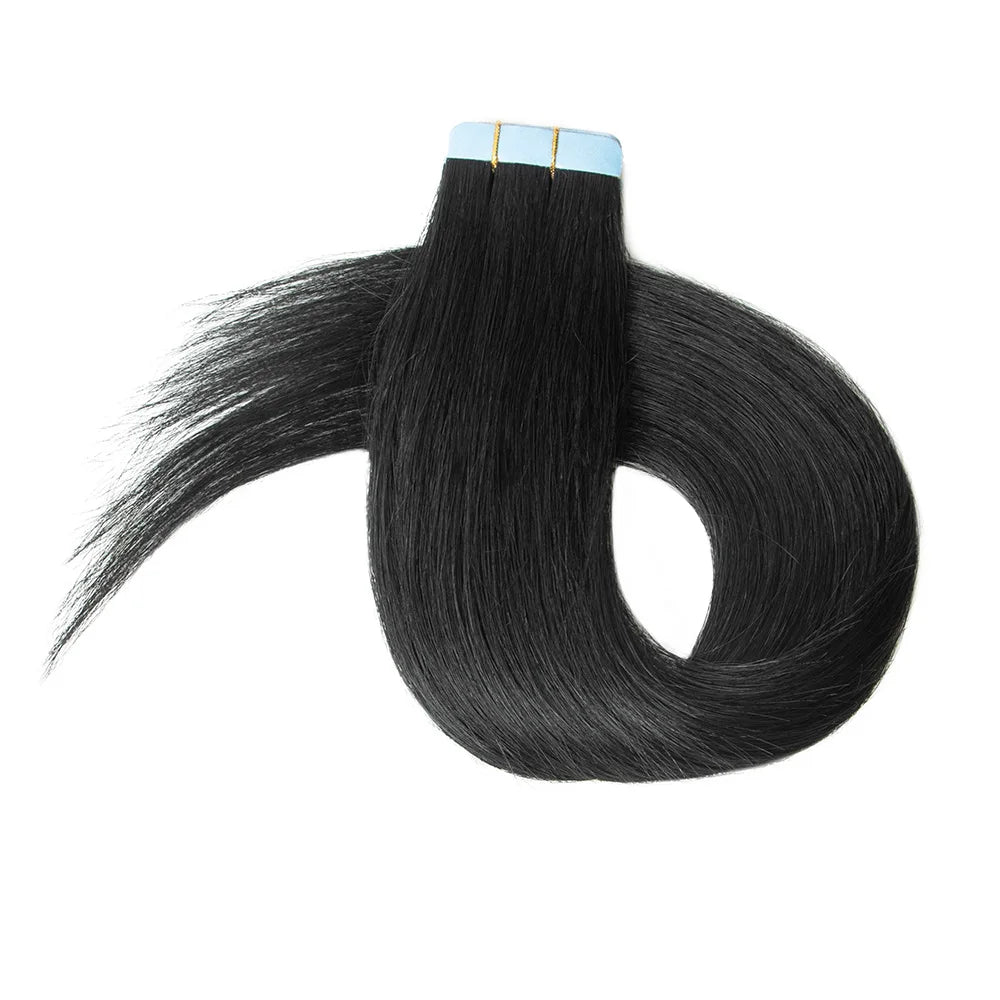 Premium Straight Tape-In Hair Extensions – 2g/pc, 100% Natural Human Hair for Length & Volume