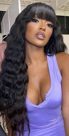 Premium Straight Hair Wig – Natural & Chemical-Free, Average Cap Size