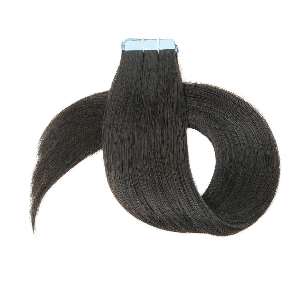 Premium Straight Tape-In Hair Extensions – 2g/pc, 100% Natural Human Hair for Length & Volume