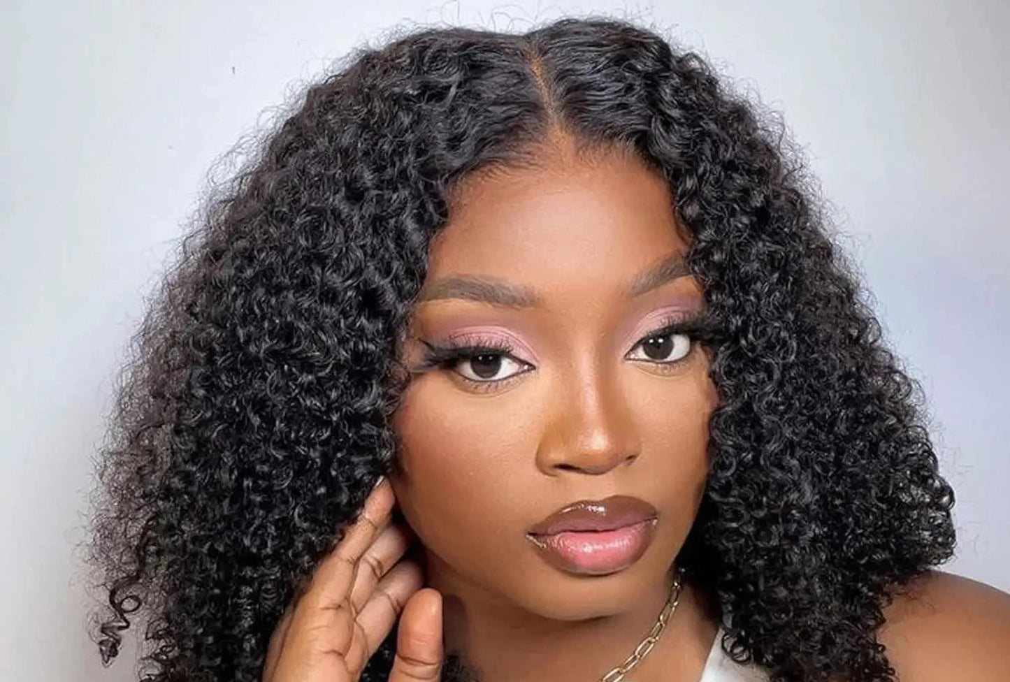 Short Deep Wave Lace Front Wig – Hair, Natural Look, Transparent Lace