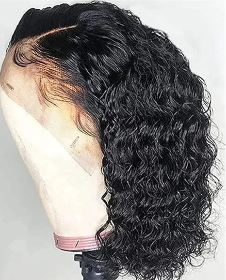 Remy Vietnamese Deep Wave Lace Front Wig – 4-16 Inch, 13x4 Lace, Transparent Swiss Lace