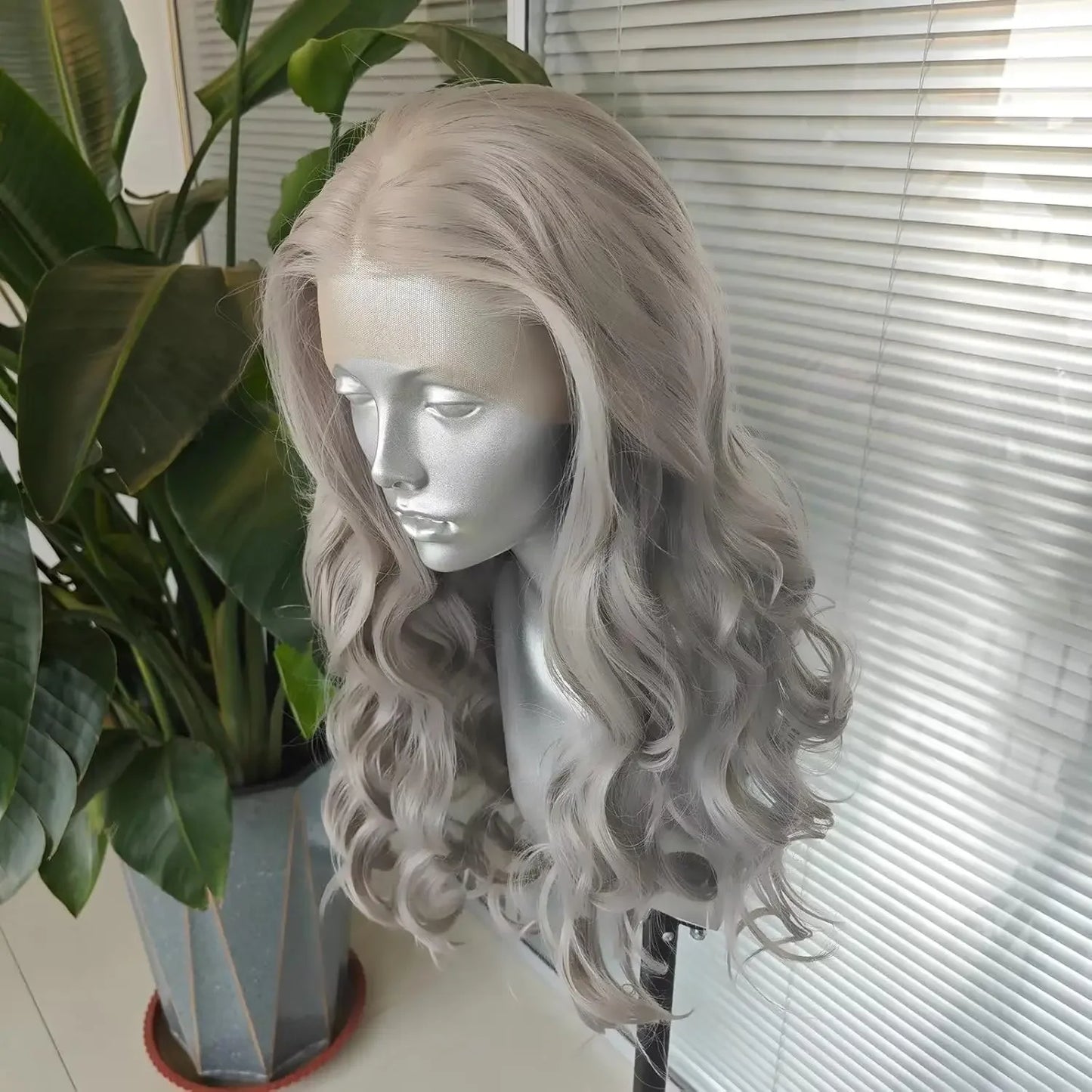 Synthetic Lace Front Wig – High-Quality Daily Wear Wig with 150% Density and Heat-Resistant Fiber