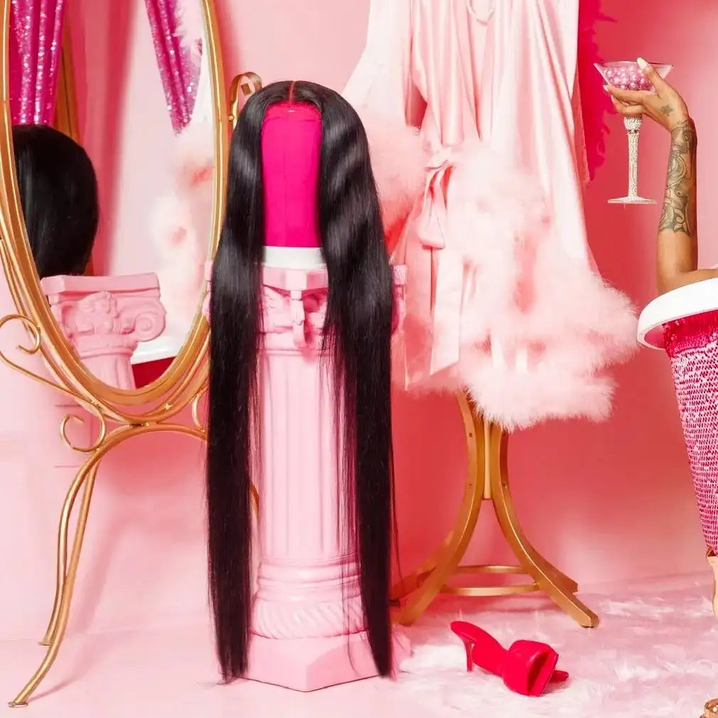 Premium 4x4 Glueless HD Lace Wig – 26+ Inch, 180% Density, Beginner-Friendly & Ready to Wear"