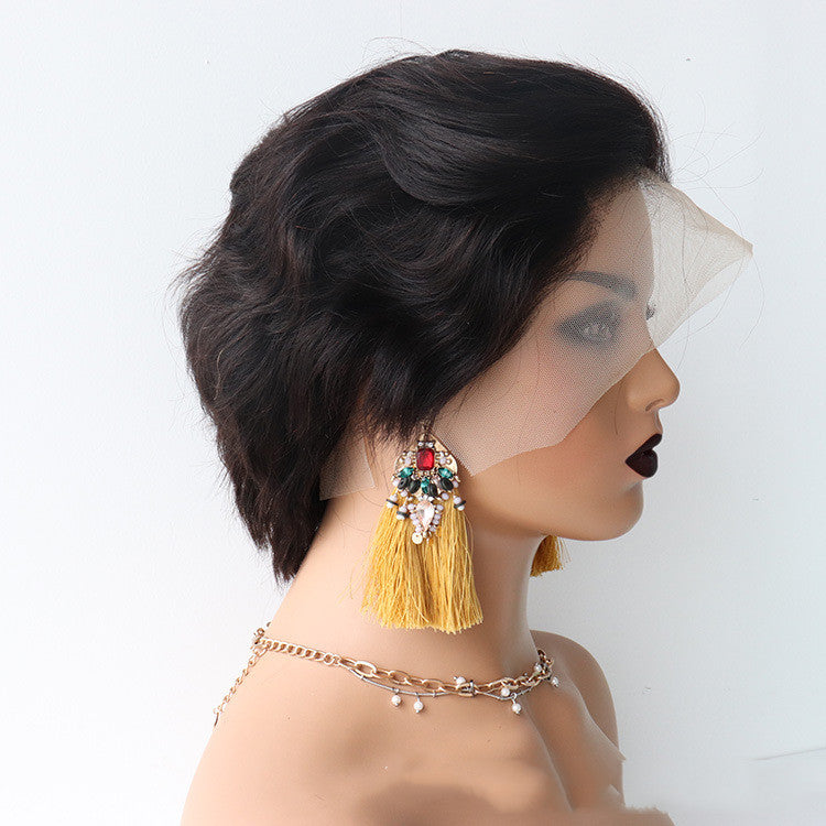 Semi-Woven Human Hair Wig - Simple and Natural Style for Effortless Elegance