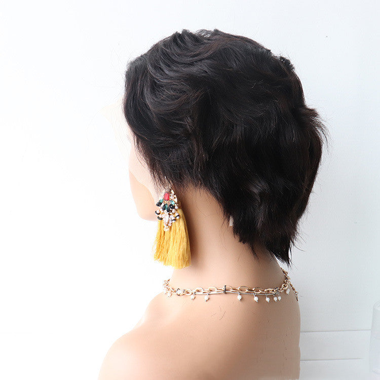 Semi-Woven Human Hair Wig - Simple and Natural Style for Effortless Elegance