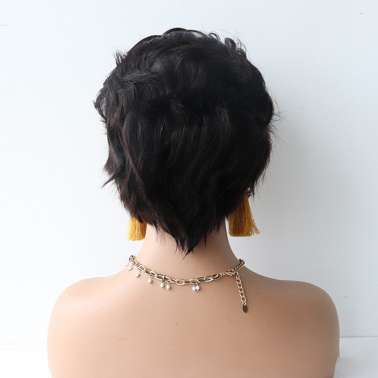 Semi-Woven Human Hair Wig - Simple and Natural Style for Effortless Elegance