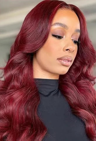 26-Inch Body Wave Lace Front Wig – Transparent Swiss Lace Human Hair Wig