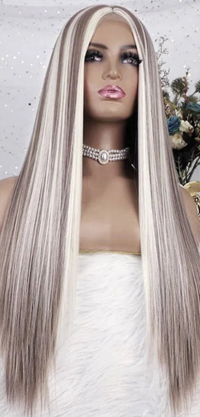 Vietnamese Straight Lace Front Wig – 26+ Inch, Transparent Lace, Swiss Lace, Chemical-Free, Long Human Hair