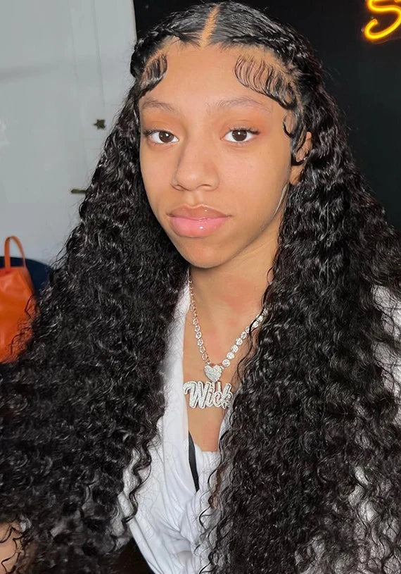 Premium 26+ Inch Deep Wave Lace Front Wig – Hair, Lace Closure & Front Options