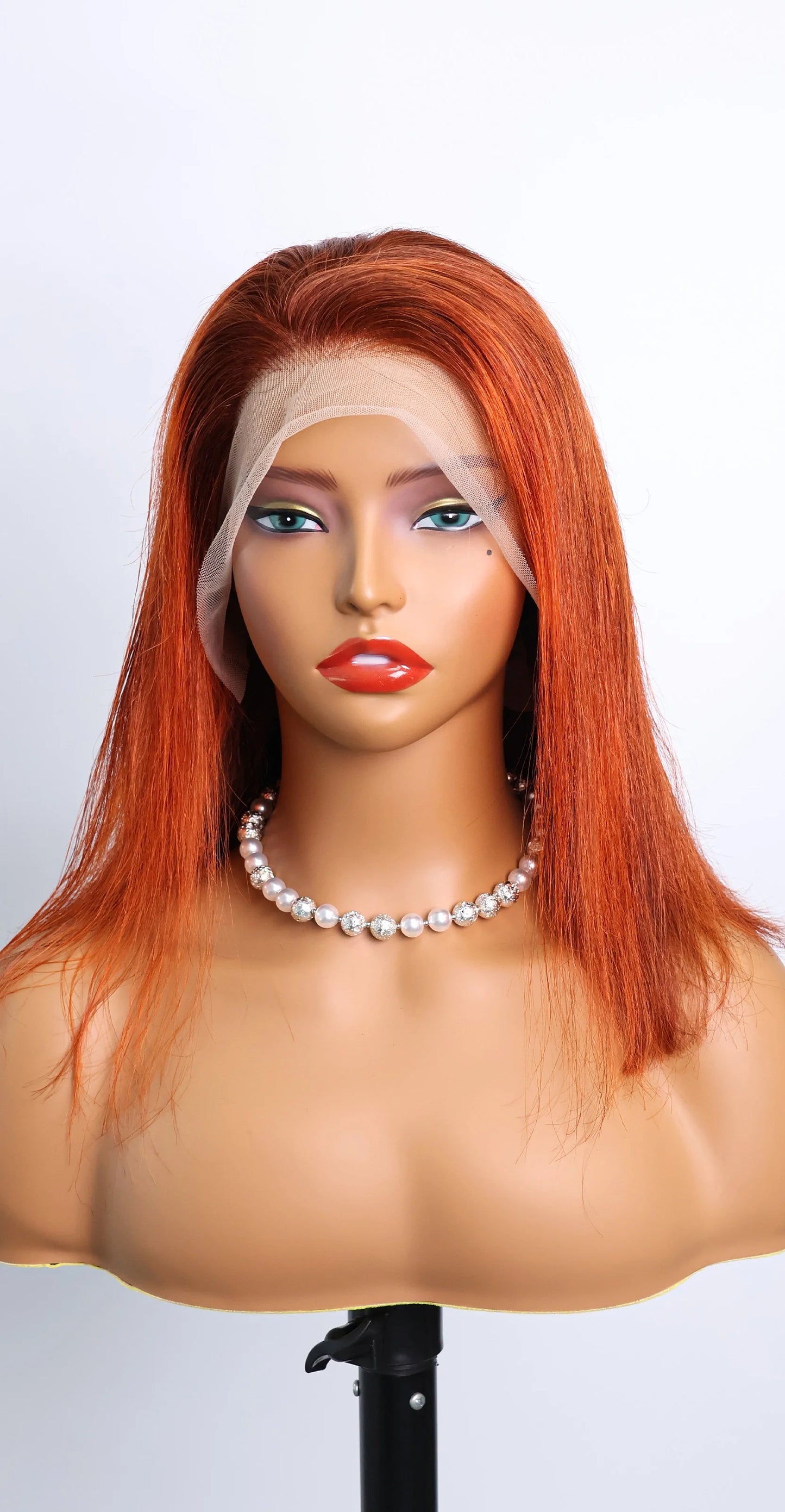 Short Straight Bob Wig – 100% Hair, 13x4 Lace Front, 180% Density, No Shedding