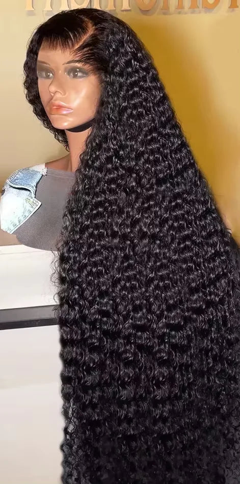 360 Lace Frontal Deep Wave Wig – 100% Human Hair, Swiss Lace, Glueless, Versatile & Natural