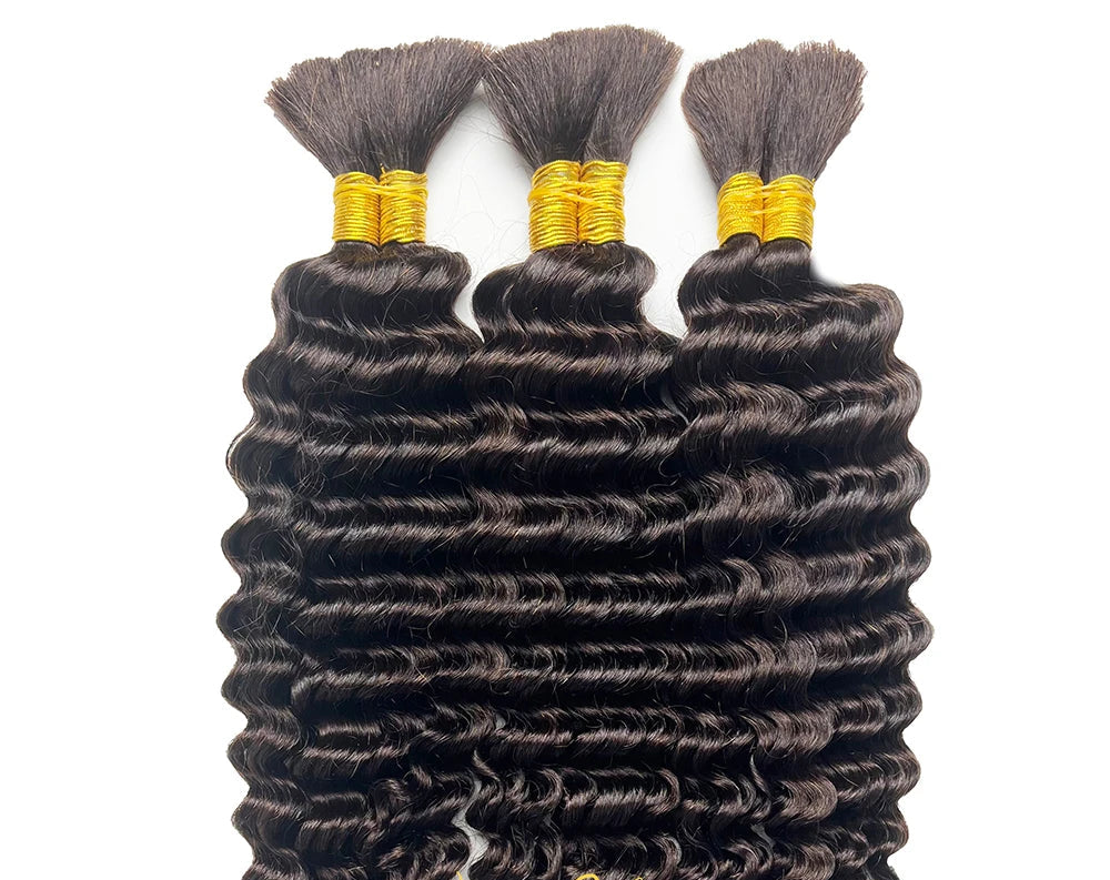 Deep Wave Human Hair Bundles – 100% Virgin Hair, Permable, Long-lasting Quality