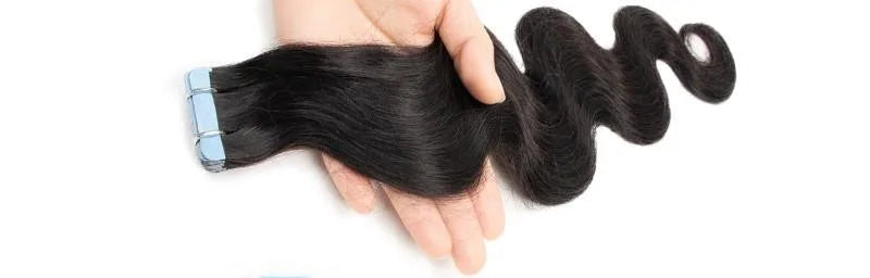 100% Human Hair Body Wave Tape-In Extensions | Long-Lasting, Lightweight & Natural Look