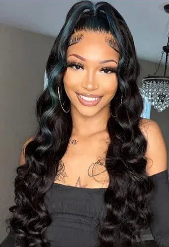 26-Inch Body Wave Lace Front Wig – Transparent Swiss Lace Human Hair Wig