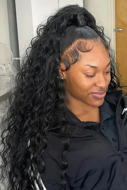 Premium 26+ Inch Deep Wave Lace Front Wig – Hair, Lace Closure & Front Options