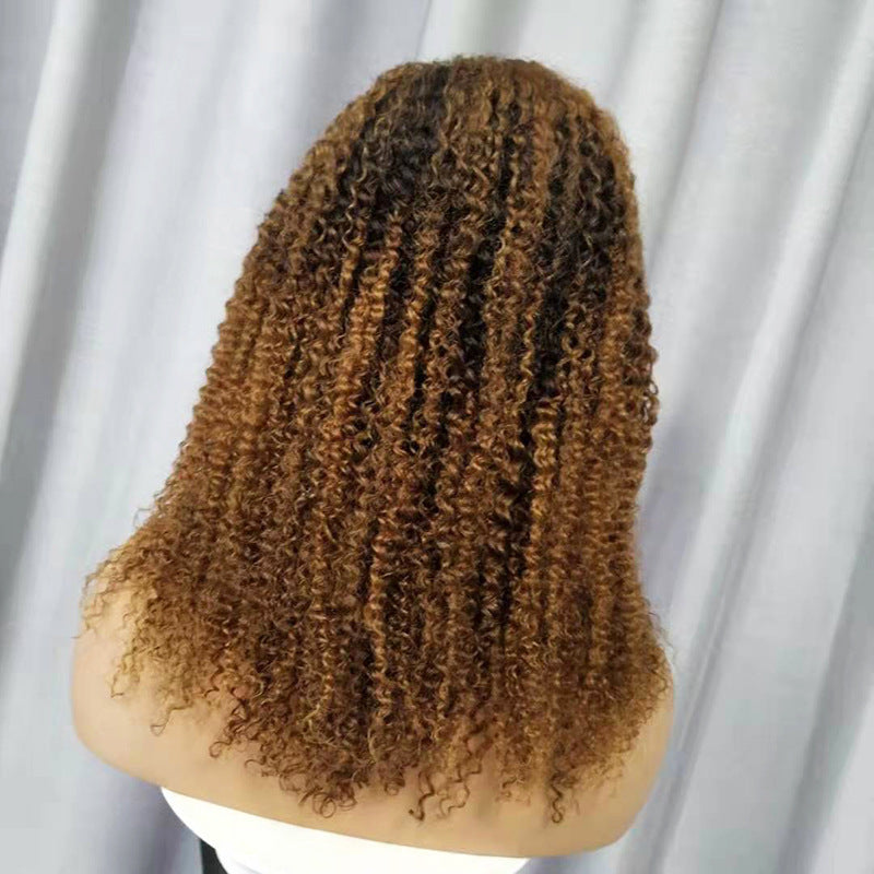 Star Fashion Kinky Curly Lace Wig – Long Real Hair for Ladies