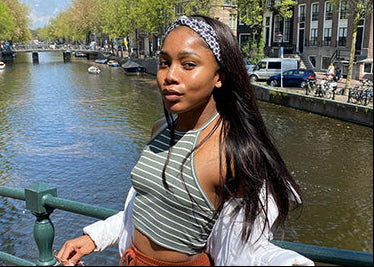 Straight Hair Scarf Wig with 150% Density | 100% 10A Human Hair, Natural Black