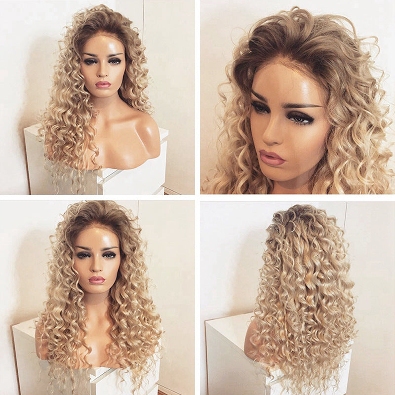 Stylish 65cm Synthetic Front Lace Wig – Heat-Resistant & Adjustable Fit