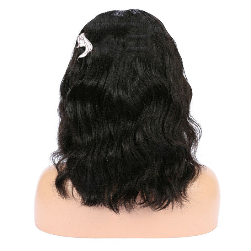 Stylish Front Lace Synthetic Short Curly Hair Wig – 14 Inches, Hand-Woven