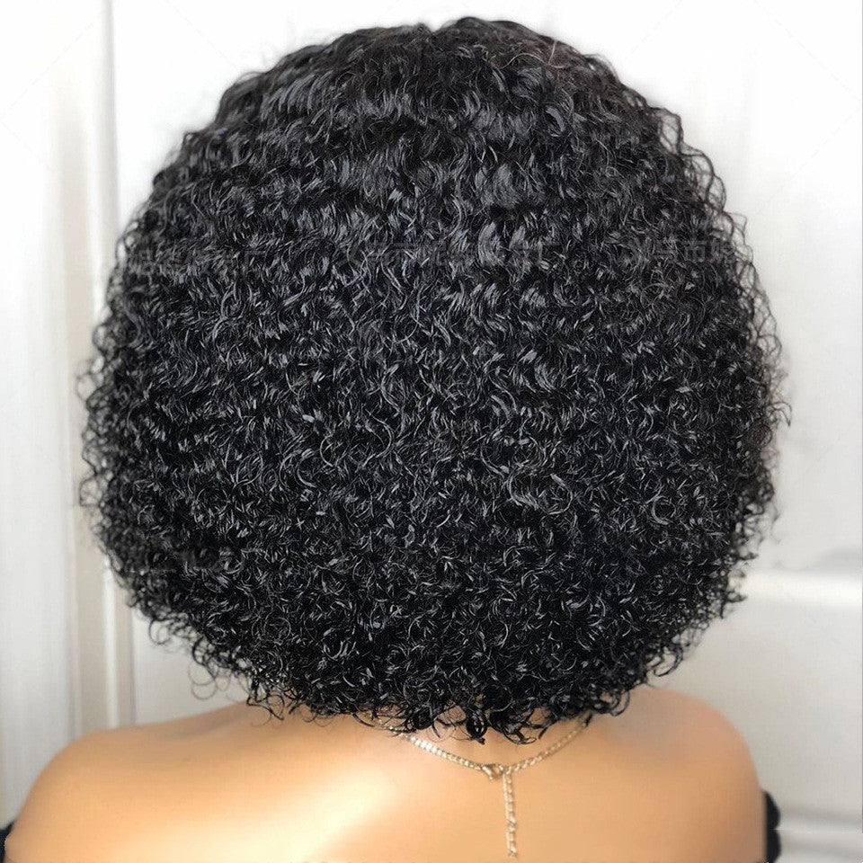 Stylish Ladies Front Lace Synthetic Short Curly Wig - LS-290, Perfect for Any Skin Tone & Face Shape