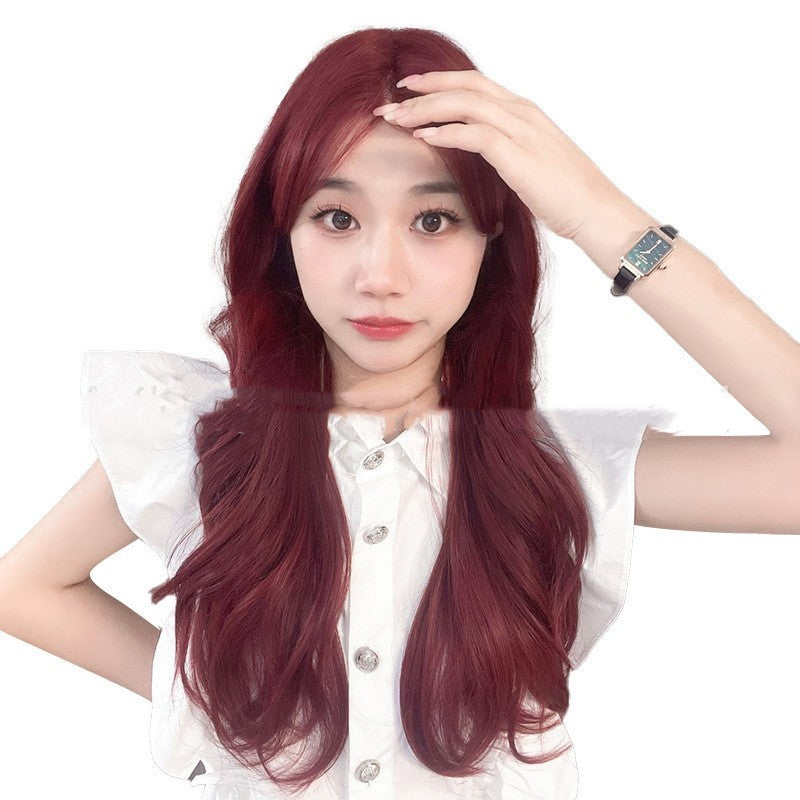 Stylish Linen Front Lace Wig – Natural Long Curly Look in Diverse Shades for Women