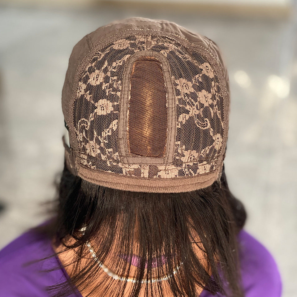 Su Bob's Natural Human Hair Lace Wig – 10 Inch, Dyeable and Ironable