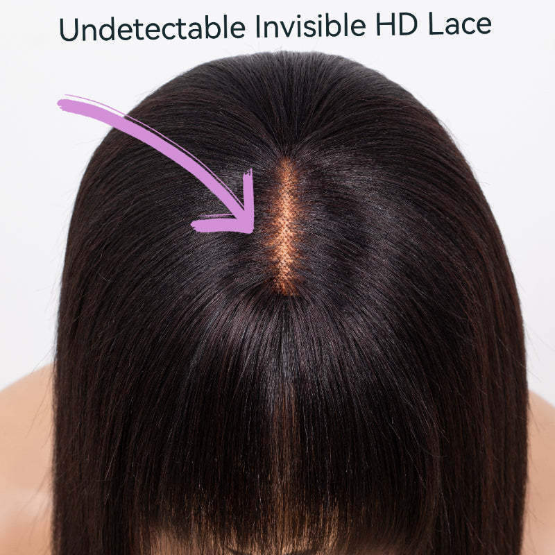 Su Bob's Natural Human Hair Lace Wig – 10 Inch, Dyeable and Ironable