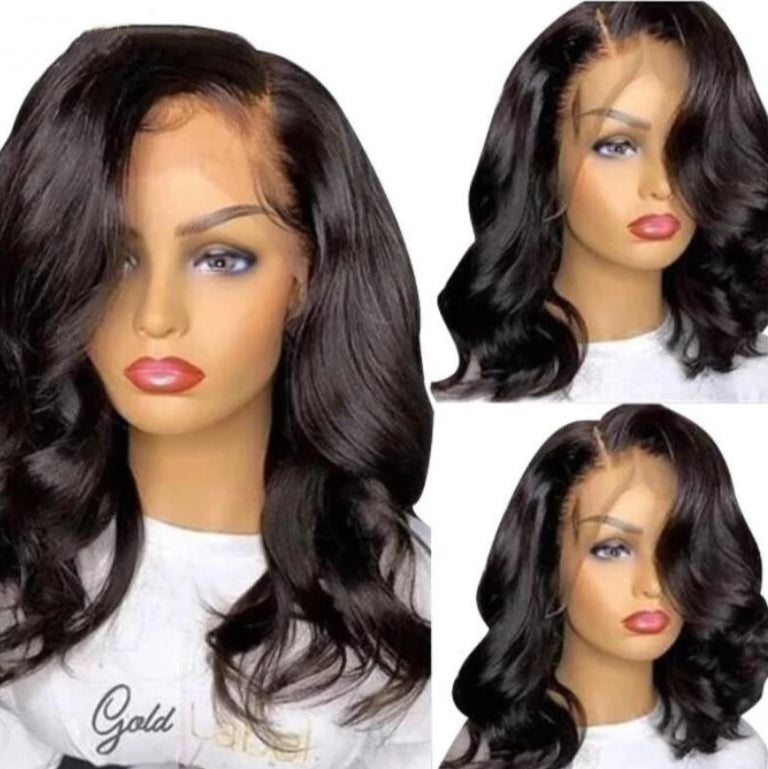 T-Shaped Small Lace Wig – Long Curly Hair for Ladies | High-Temperature Fiber, Multiple Lengths