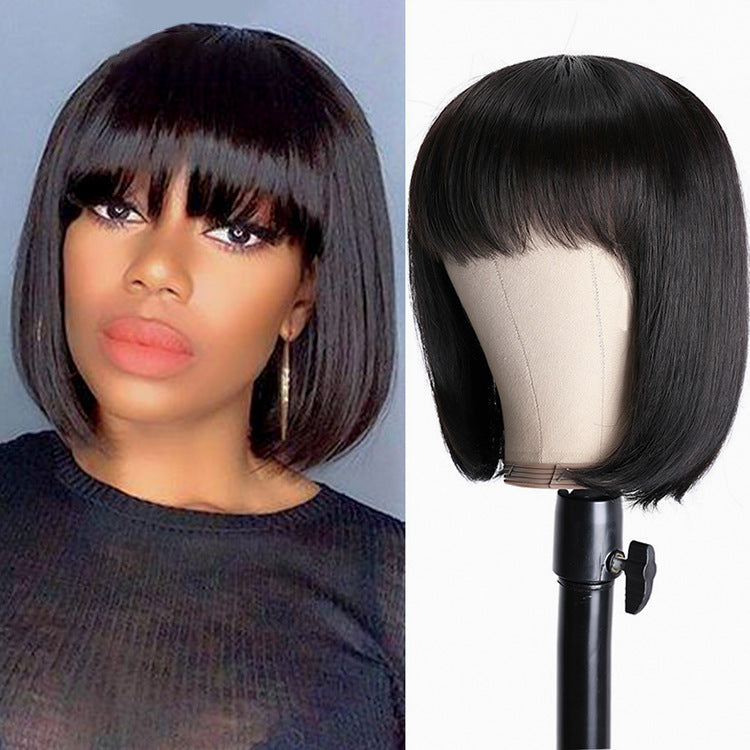 Unice Hair Full Machine Human Hair Wigs for Black Women – Short to Medium Length, Real Hair