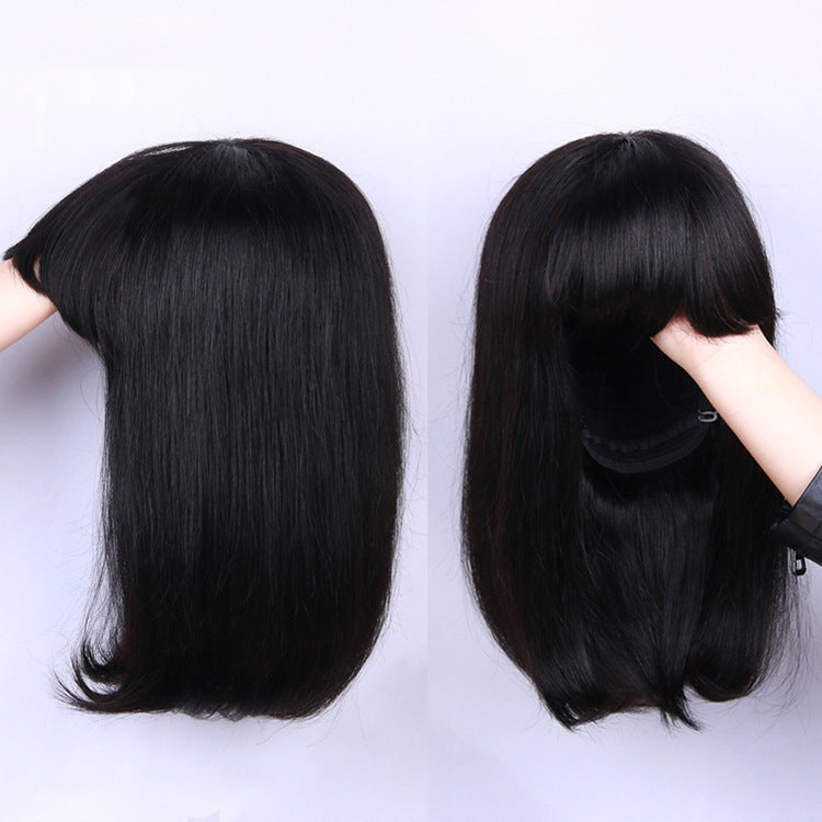 Unice Hair Full Machine Human Hair Wigs for Black Women – Short to Medium Length, Real Hair