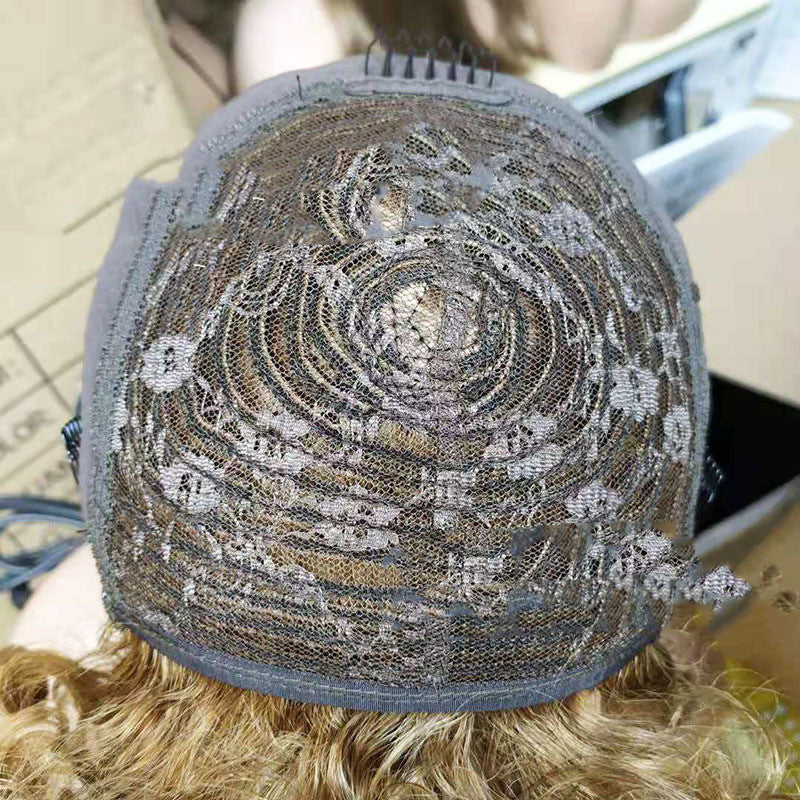 Versatile Water Wave Human Hair Wig with Bangs | Medium-Long Length