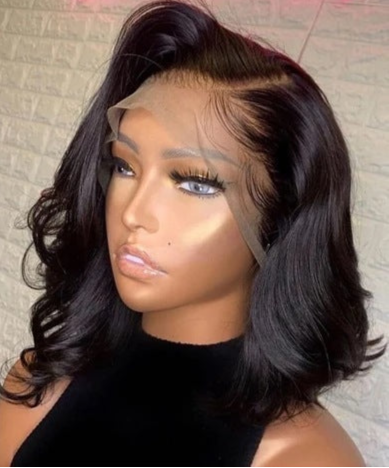 Women's Fashion Black Split Short Curly Synthetic Wig – Natural Look, High-Temperature Fiber