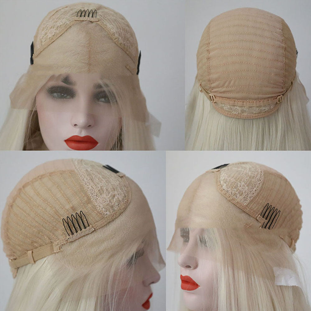 Women's Fashion Front Lace Wig - Stylish & Heat-Resistant Design