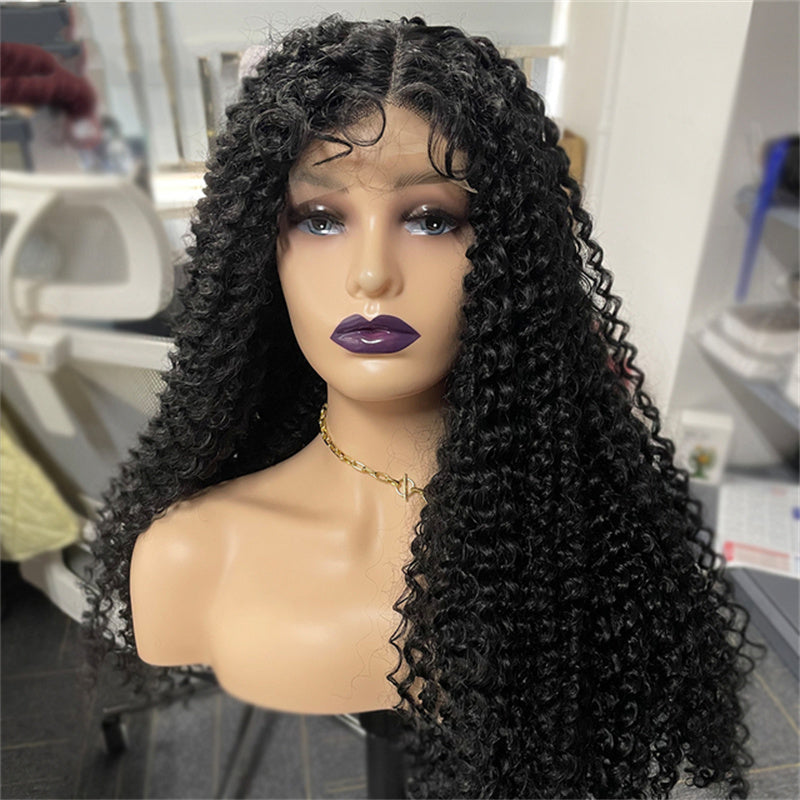 Women's Fashion Long Curly Lace Wig – High-Temperature Silk, Multiple Colors